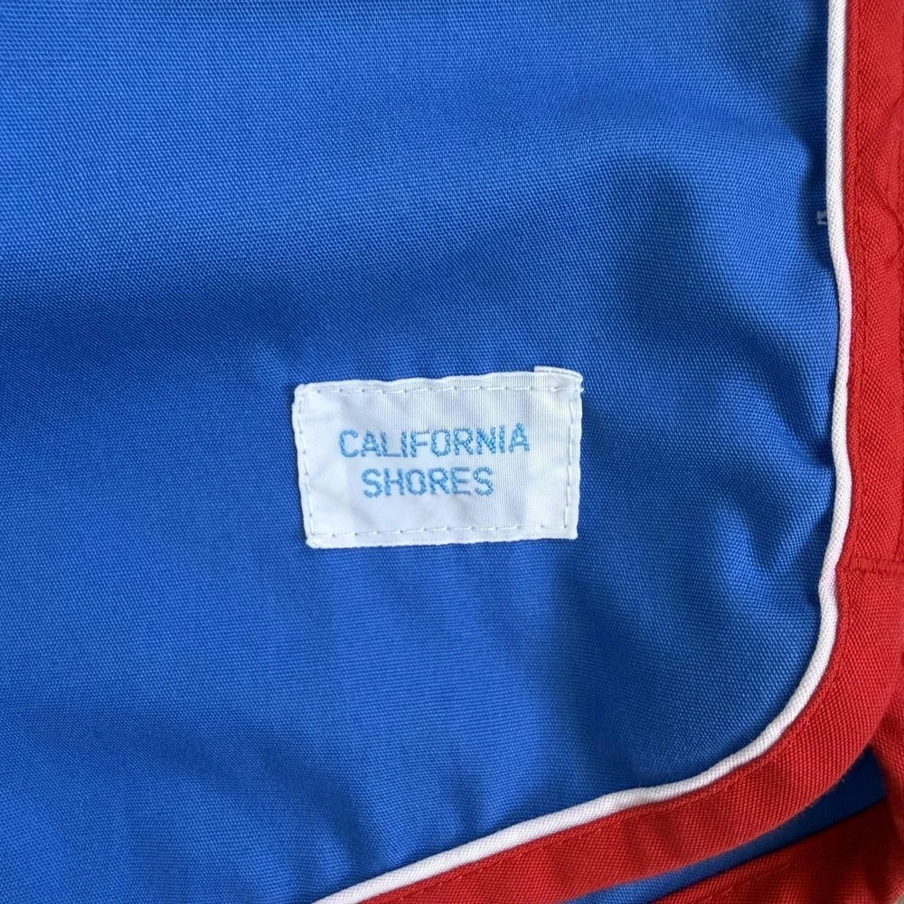 Vintage California Shores Swim Shorts Men Medium Running Lined Trunks Drawstring